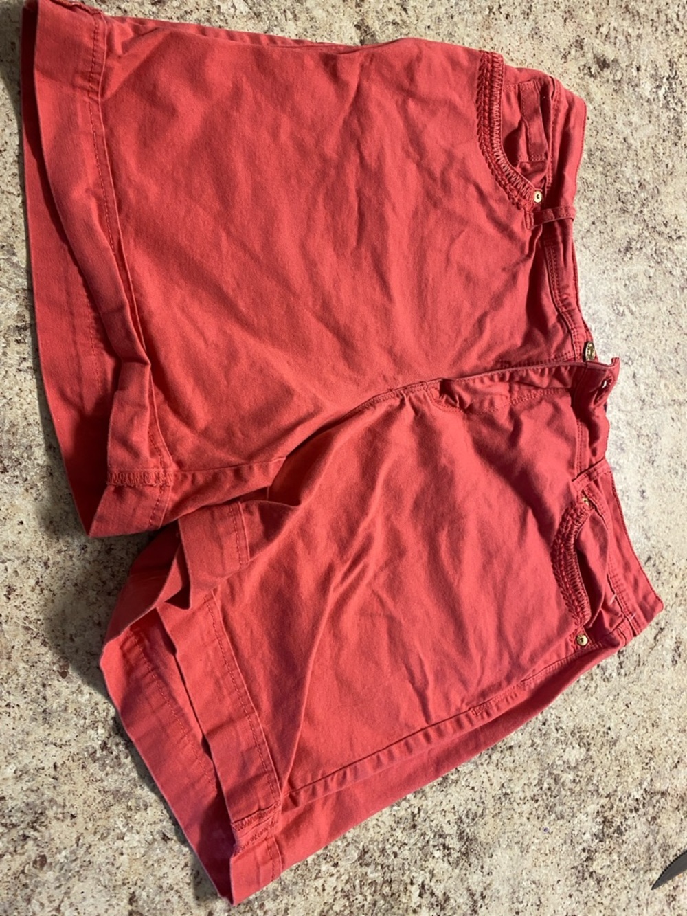 Gloria Vanderbilt Red Cotton Shorts